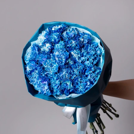 Букет Гвоздика "Тинтед Блу" 