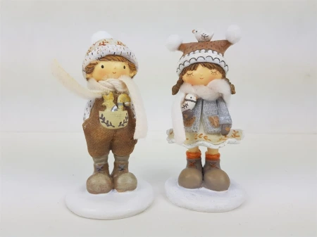 Фигурка ГК Дети со зверятами (асс.2) 831-244  6,5*6,5*12,5см.