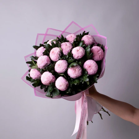 Букет Хризантема одноголовая "Момоко" 