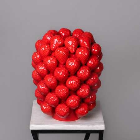 Ваза ГК Клубника 205-135 Красный 25*25*30 см