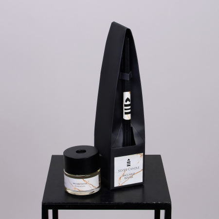 Ароматический диффузор SvCdle для дома 50 мл 7 палочек, Черный, Baccarat Rouge