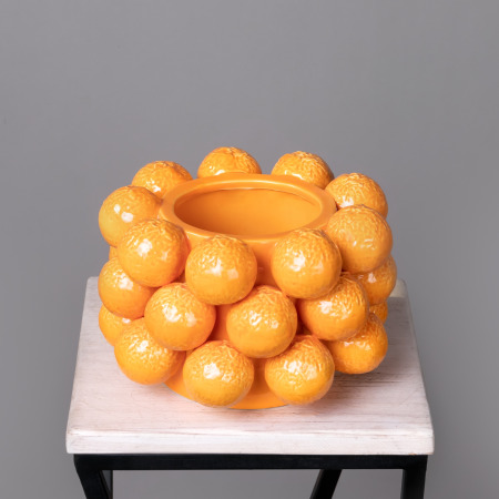 Ваза ГК  Апероль 205-127 Оранжевый 21*21*14 см