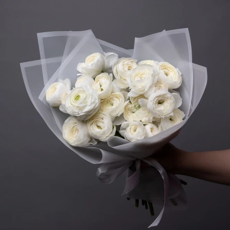 Букет Ранункулус "Элеганс Вайт" 
