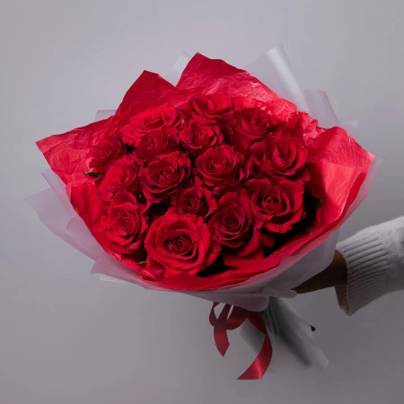 Букет Роза "Эвер Ред" 