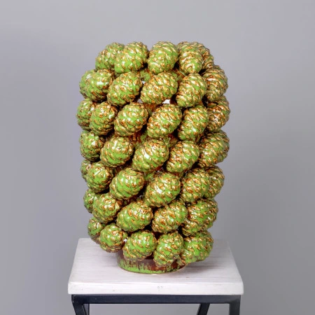 Ваза ГК Шишки 205-152 Зеленый 24*24*34 см