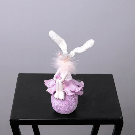 Фигурка ГК Зайка Лиловый 831-407 9x8x20cм