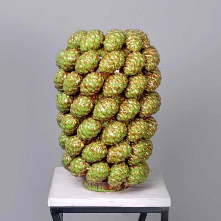 Ваза ГК Шишки 205-152 Зеленый 24*24*34 см