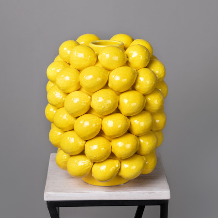 Ваза ГК Сицилия 205-126 Желтый 22*22*29 см