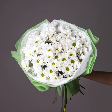 Букет Хризантема кустовая "Кеннеди" 