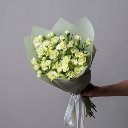 Букет Гвоздика кустовая "Грин" 