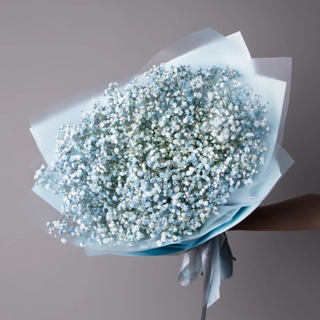 Букет Гипсофила "Крашенная светло-синяя" 