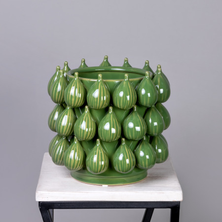 Ваза ГК Зеленый инжир 205-143 21*21*20 см