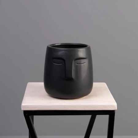 Ваза ГК Лицо (черный) 733-437