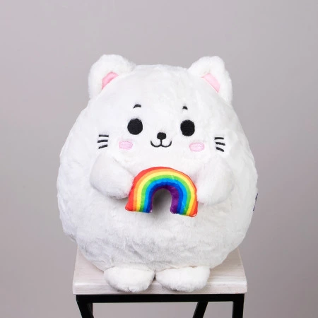 Игрушка Котик с Радугой, 35 см