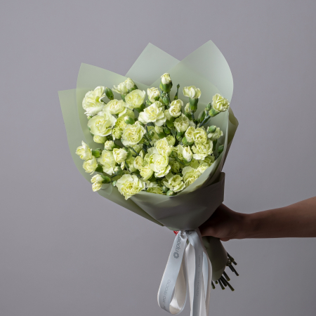 Букет Гвоздика кустовая "Грин" 