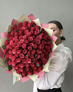 101 малиновая роза