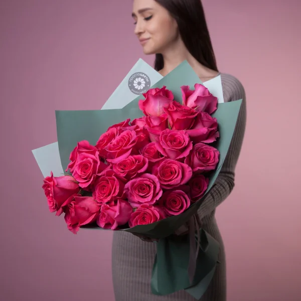 Букет Роза "Пинк Флойд"-2