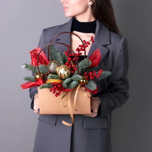 Композиция "Новогодняя в сумочке"_2