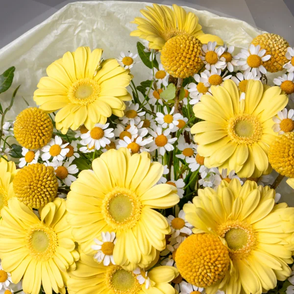 Флористический букет "Солнечный зайчик"_4