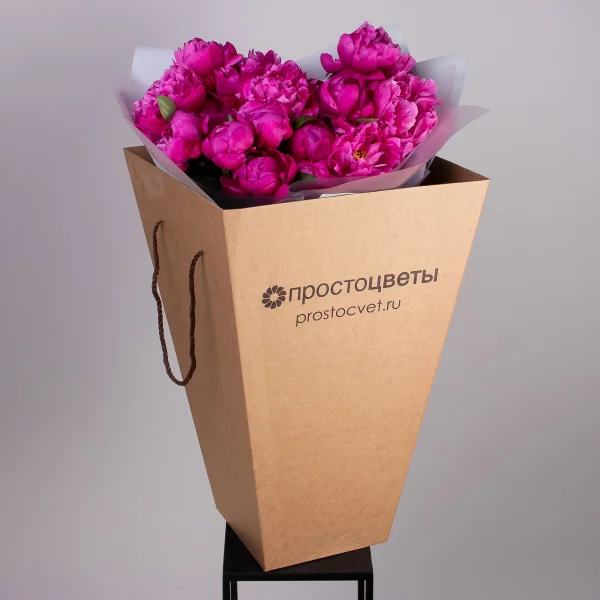 Букет Пион "Ред Бернард"