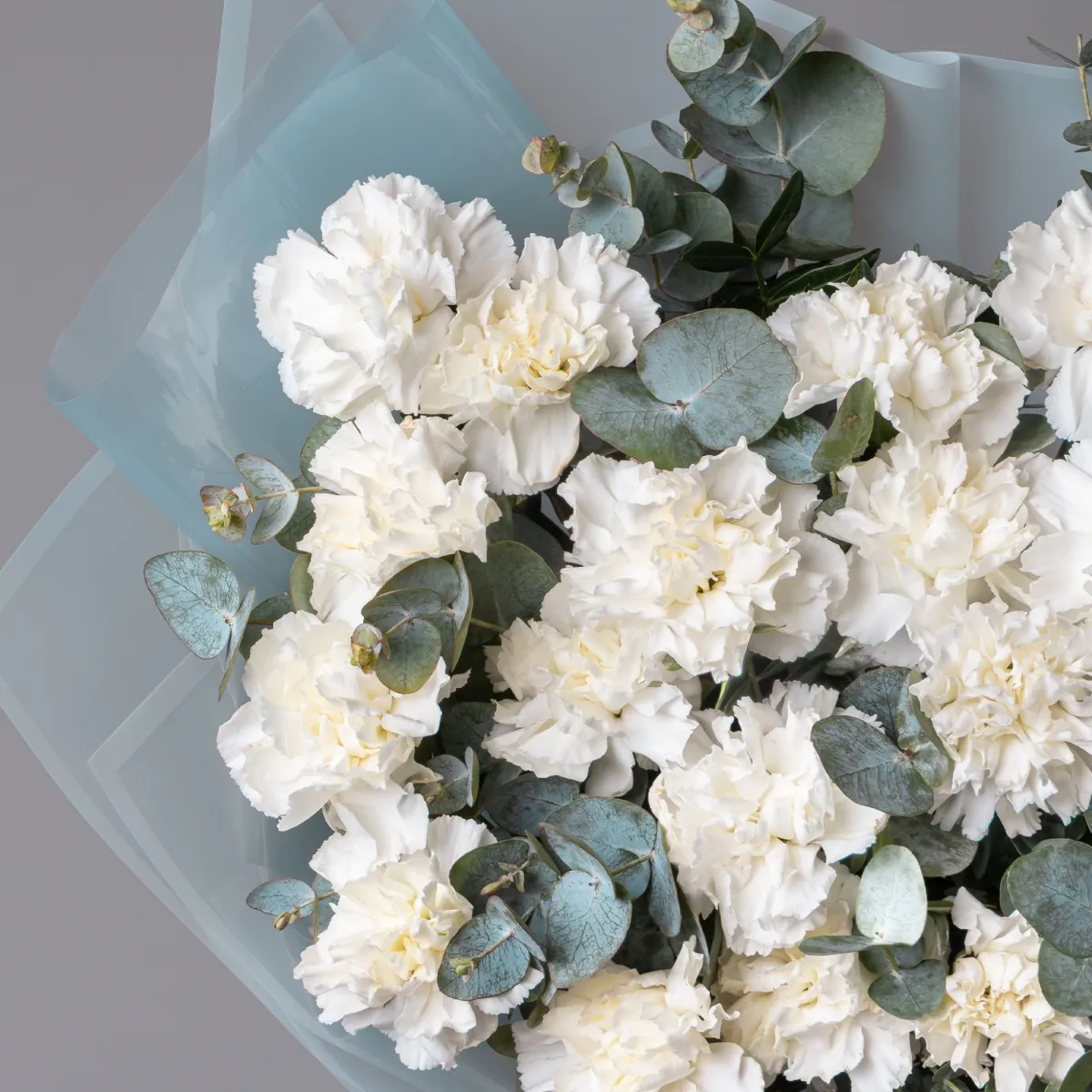 Флористический букет "Белые Диантусы"_3