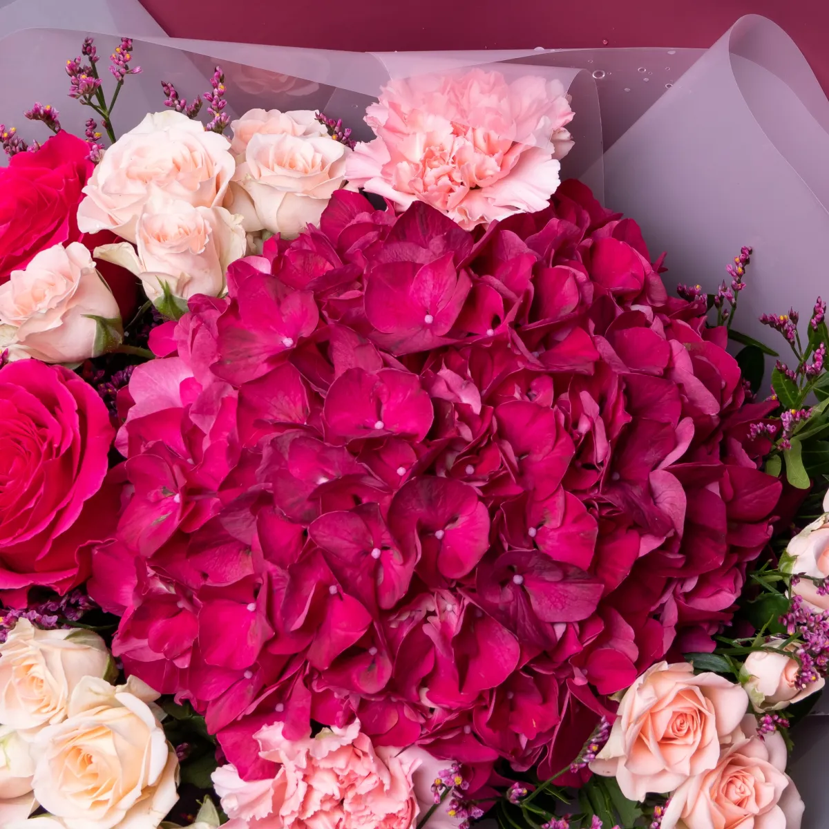 Флористический букет "Яркий поцелуй"_4