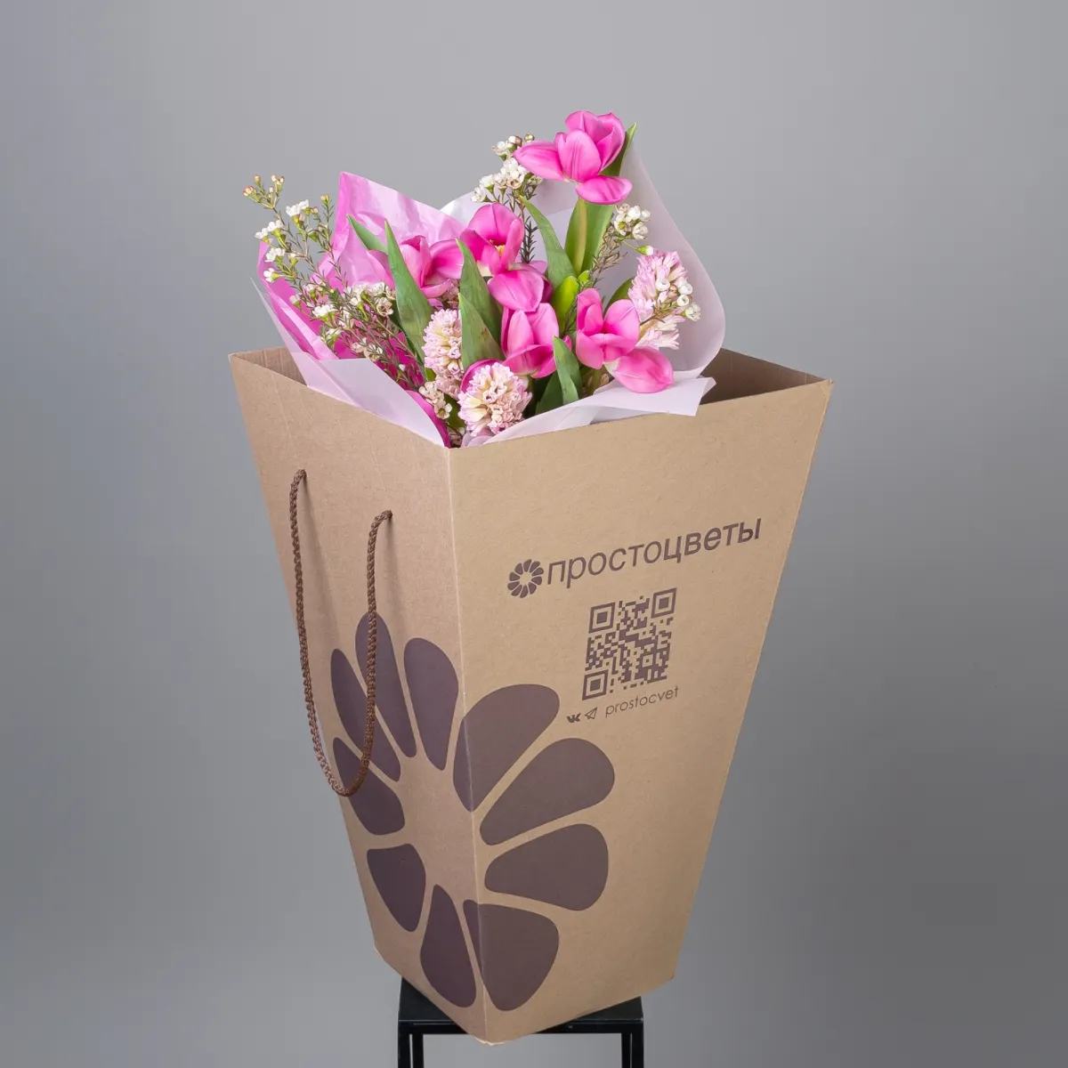 Флористический букет "Баблгам"_6