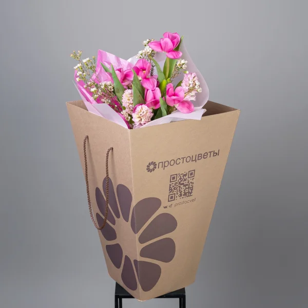 Флористический букет "Баблгам"_6