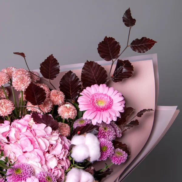 Флористический букет "Розовый сон"_4