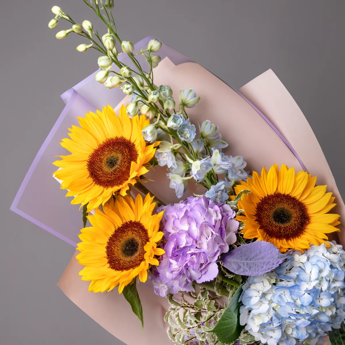 Флористический букет "Солнечные облака"_3