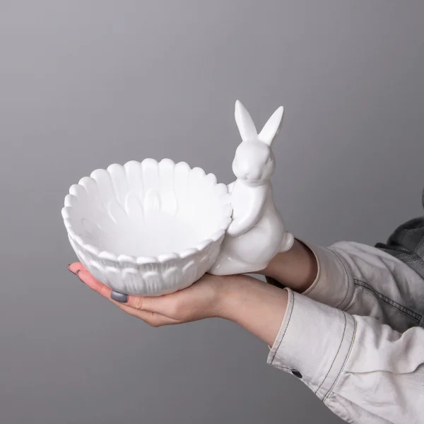 Фигурка ГК Корзина с зайками 733-510  21,5*16*25,8см._2