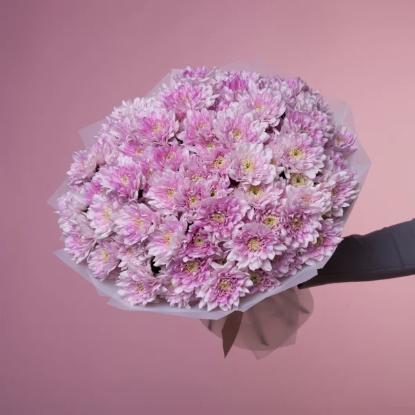 Букет Хризантема_кустовая "Балтика розовая"