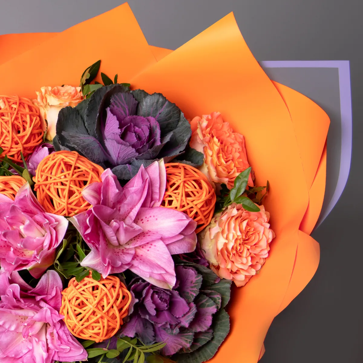 Флористический букет "Имбирный вальс"_3