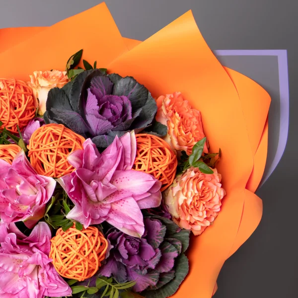 Флористический букет "Имбирный вальс"_3