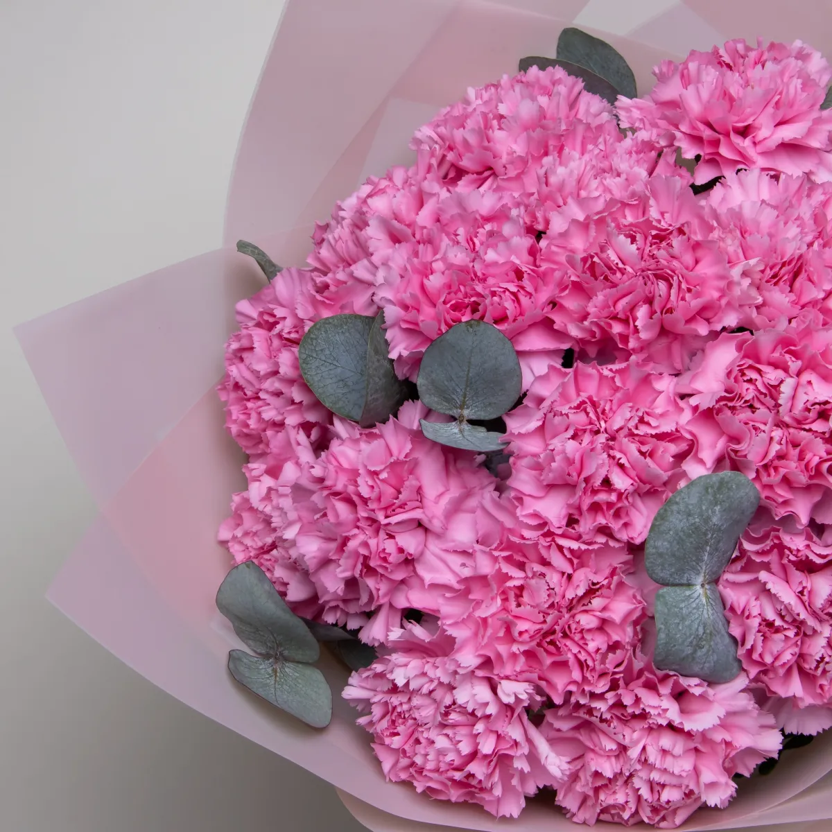 Флористический букет "Розовые Диантусы"