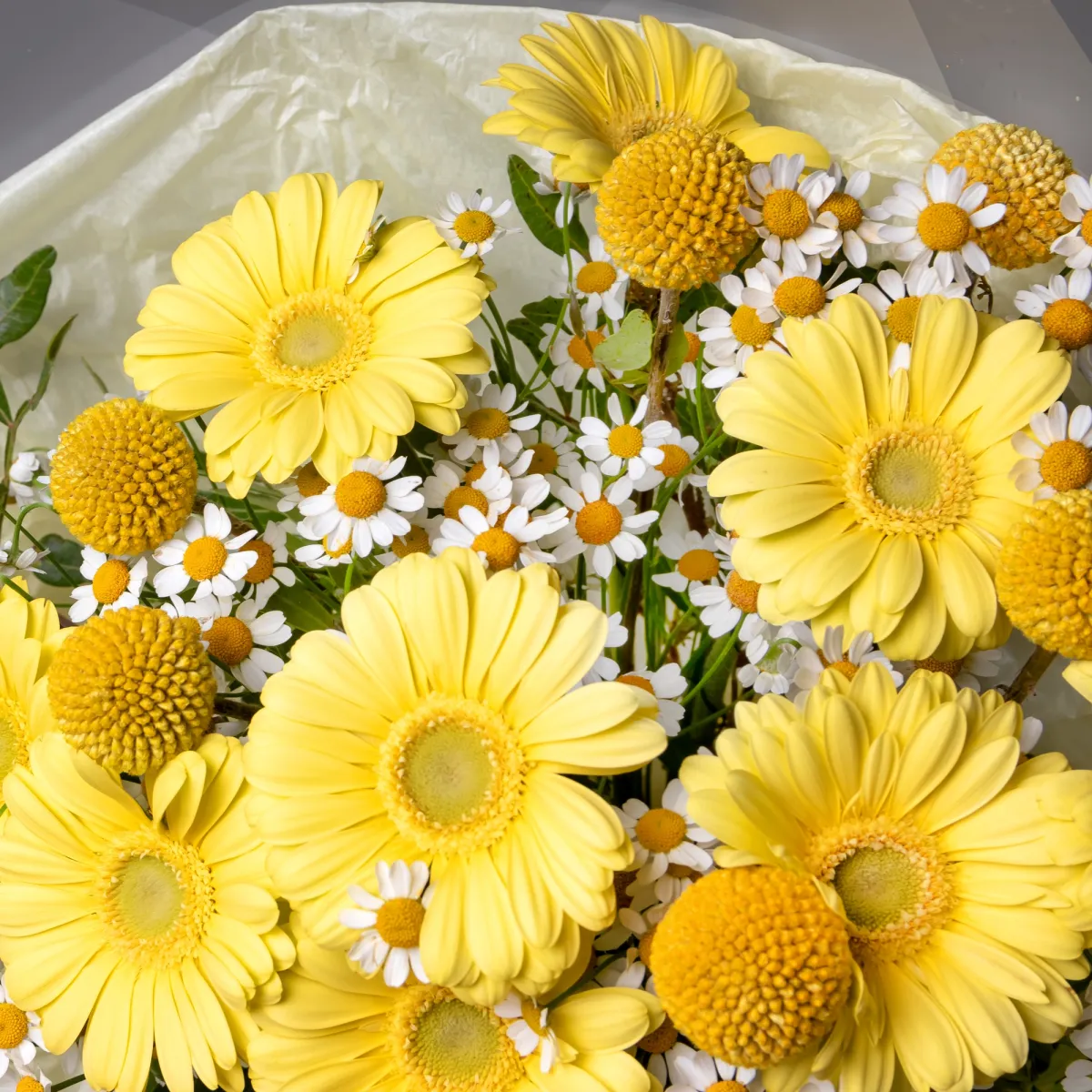 Флористический букет "Солнечный зайчик"_4