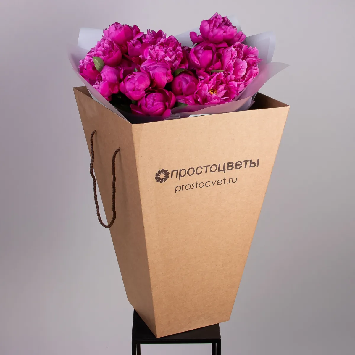 Букет Пион "Ред Бернард"