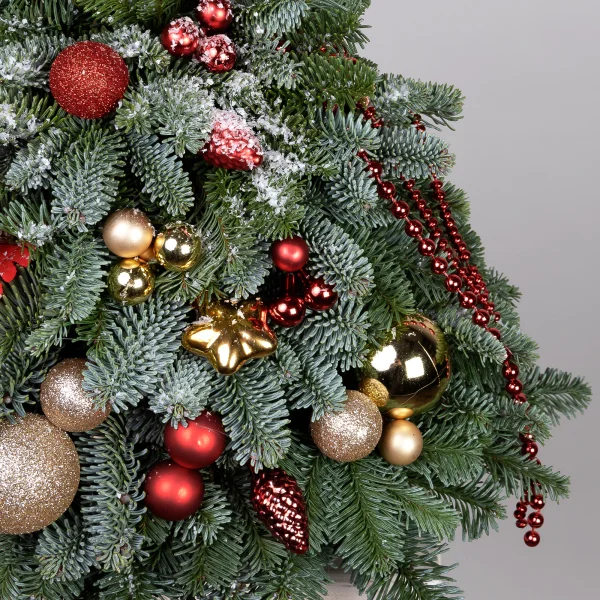 Композиция "Новогодняя Ель Красная М"_4