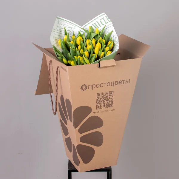Букет Тюльпан "Эн Стронг Голд"_5