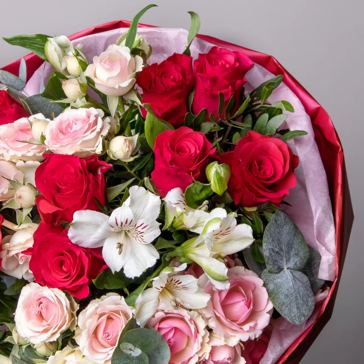 Флористический букет "Ягодный шейк M"_5