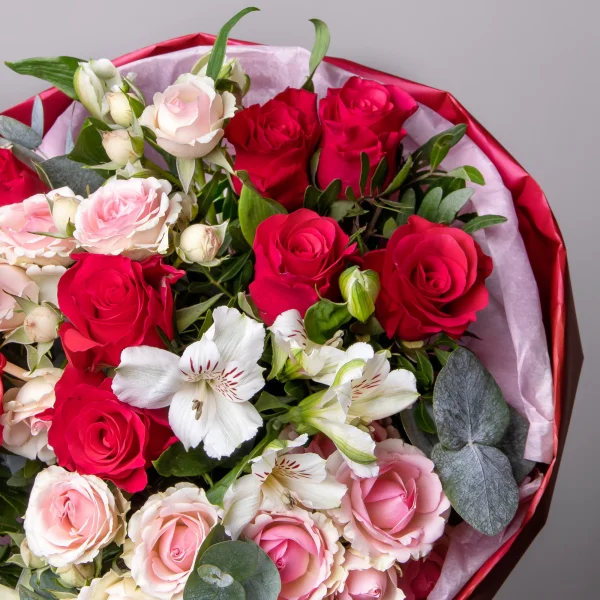 Флористический букет "Ягодный шейк M"_5