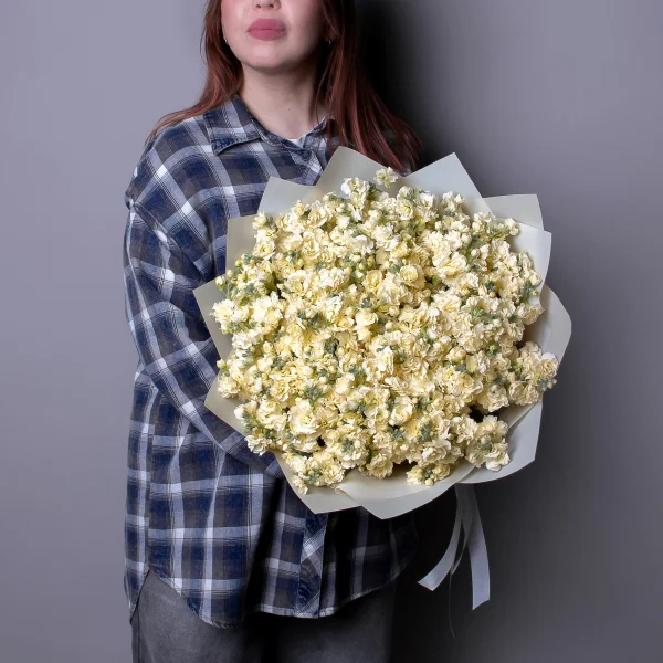 Букет Маттиола кустовая "Желтая"_2