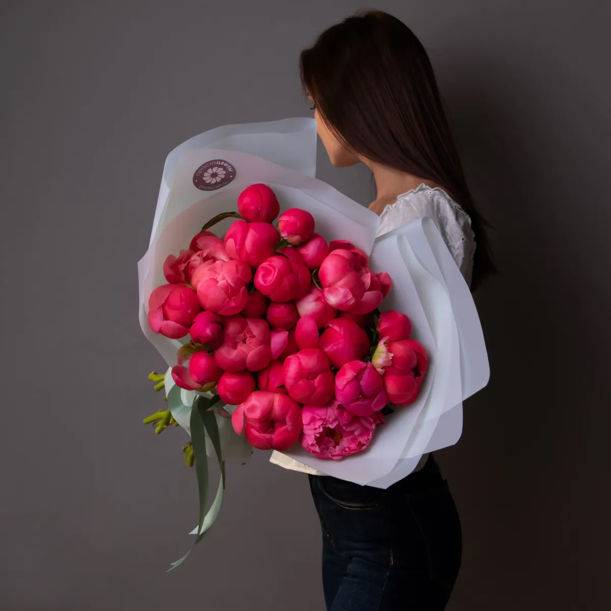 Букет Пион &quot;Корал Шарм&quot;_2