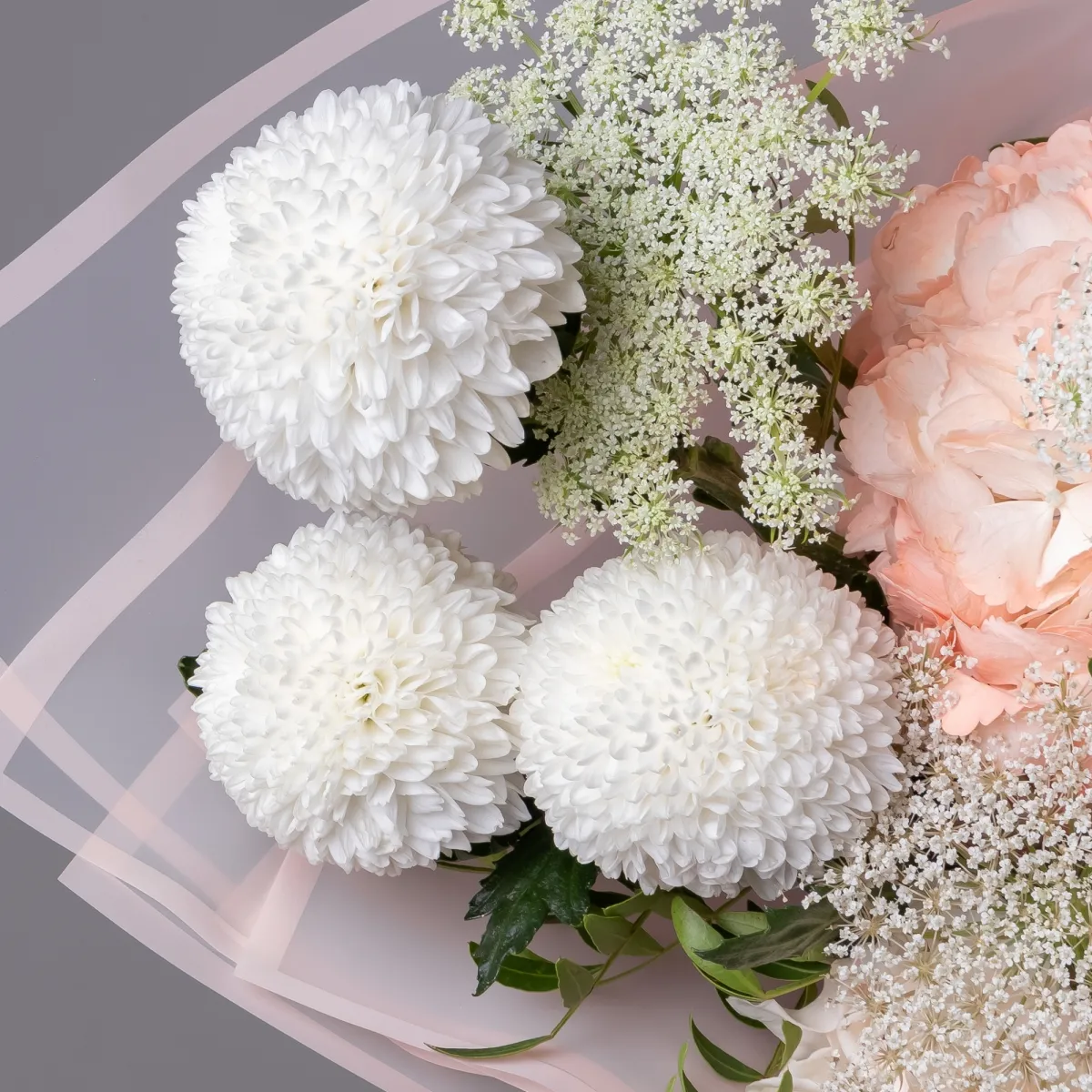 Флористический букет "Сливочное облако"_4