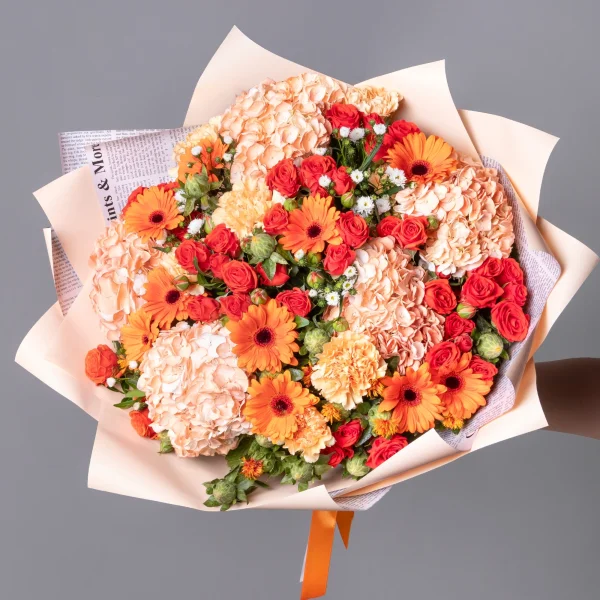 Флористический букет "Цветочный каскад"_1