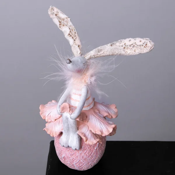 Фигурка ГК Зайка Персиковый 831-408 9x8x20cм_3