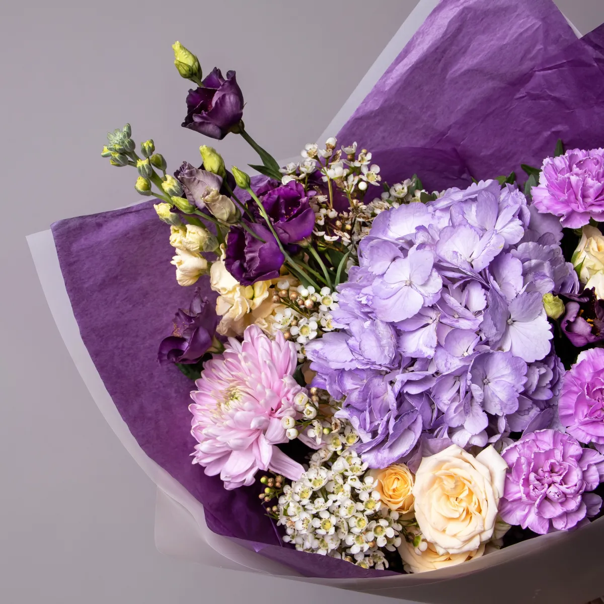 Флористический букет "Аметистовая дымка"_3