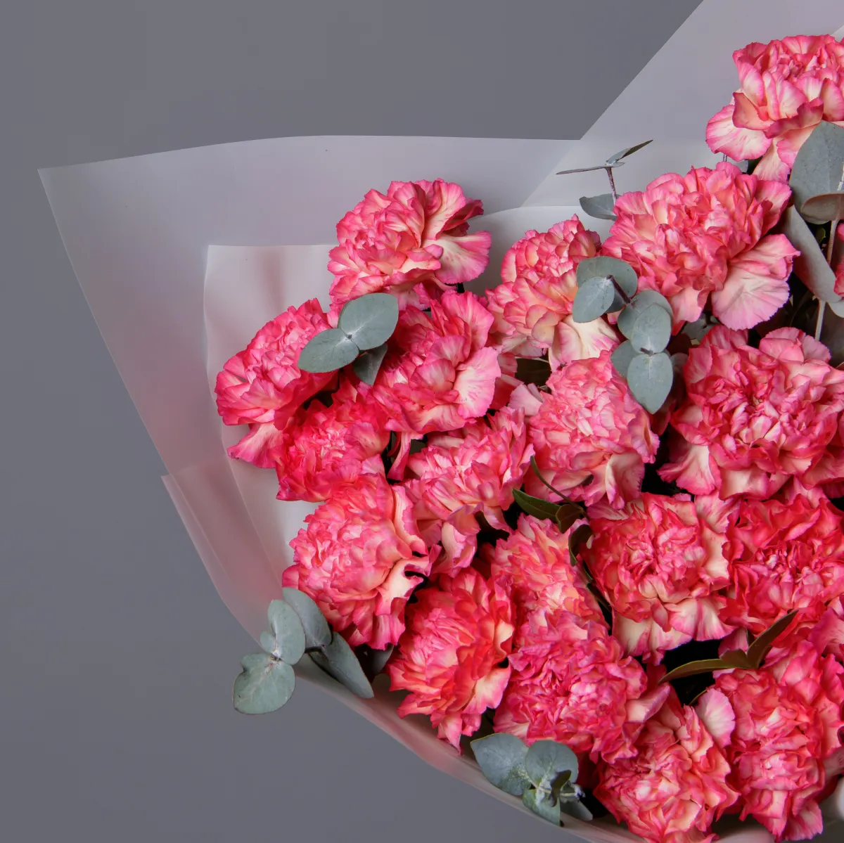 Флористический букет "Яркие диантусы"_3