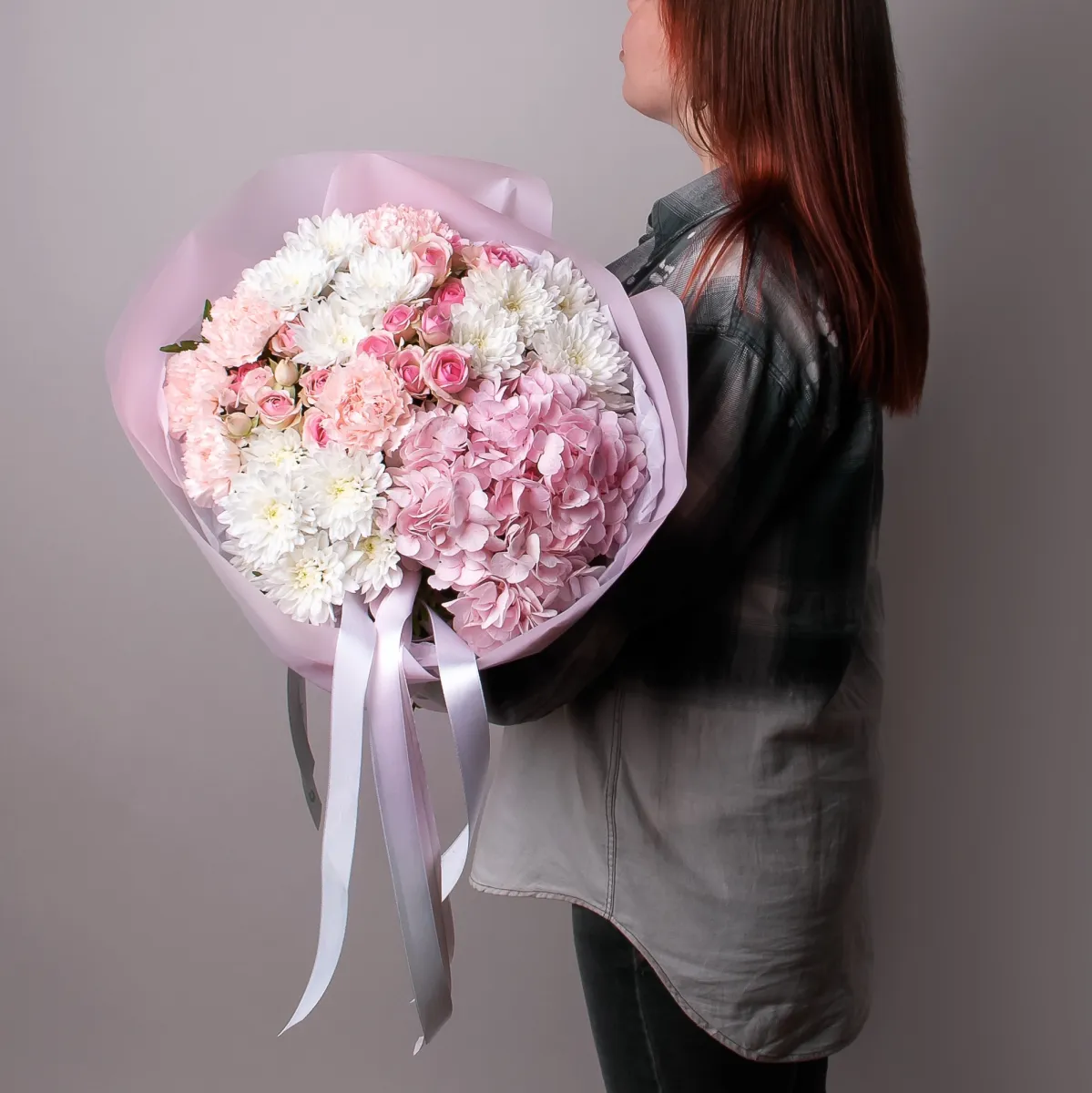 Флористический букет "Розовое счастье"_2