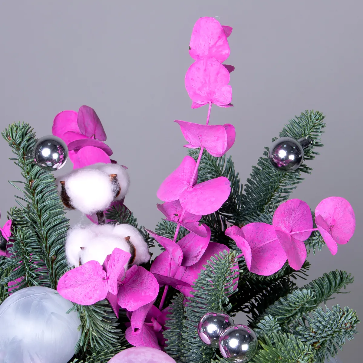 Композиция "Новогодняя с розовым эвкалиптом"_4